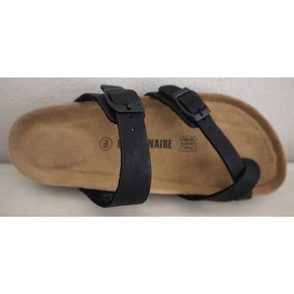 Cushionaire 779601 Women's Sz 8M Black Luna Cork Footbed Sandals SIB - Picture 11 of 13